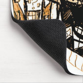 Zeilenfläche weiß mousepad (Ecke)