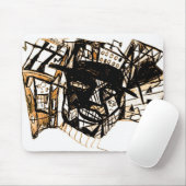 Zeilenfläche weiß mousepad (Mit Mouse)