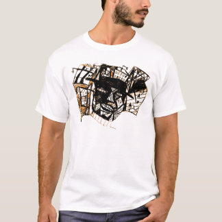 Zeilenfläche weiß T-Shirt