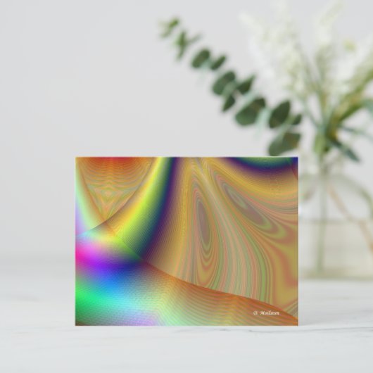 Zeilenfluss Postkarte (Stehend Vorderseite)