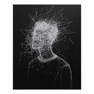 Zeilenkopf reißt das Poster auf