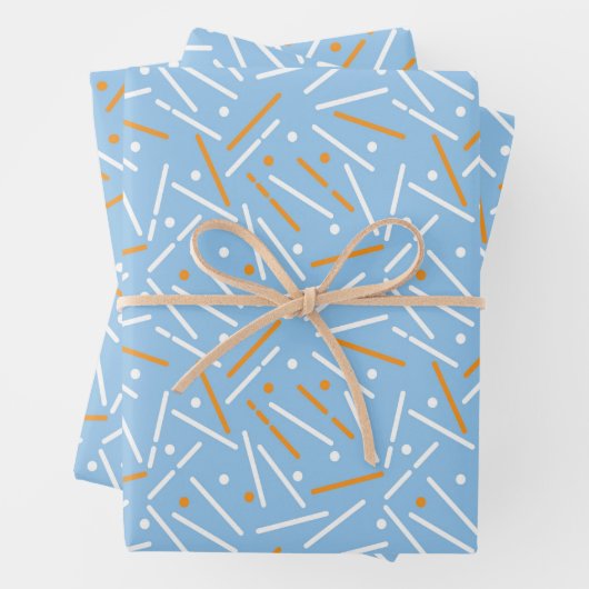 Zeilenmuster 6 geschenkpapier set (Beispiel)