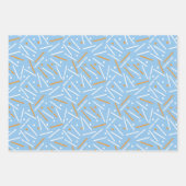 Zeilenmuster 6 geschenkpapier set (Vorderseite)