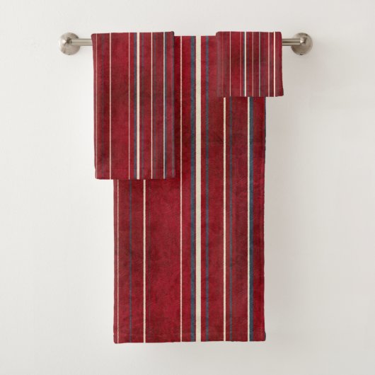 Zeilenmuster Badhandtuch Set (Insitu)