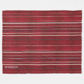 Zeilenmuster Fleecedecke (Vorderseite (Horizontal))