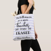 Zeilenpapier-Effekt beeinflusst Lehrertasche Tasche (Von Nahem)