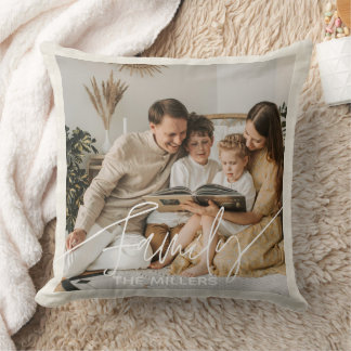 Zeilenüberlagerung von Text boho, klassisch Throw Kissen