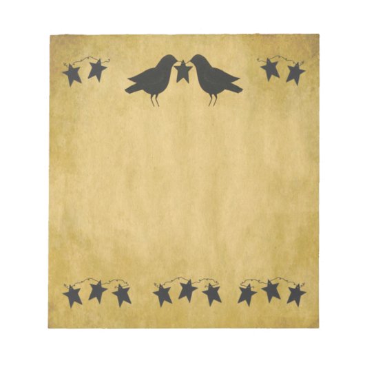 Zeilenumbrüche und Stangen Notepad Notizblock (Vorderseite)