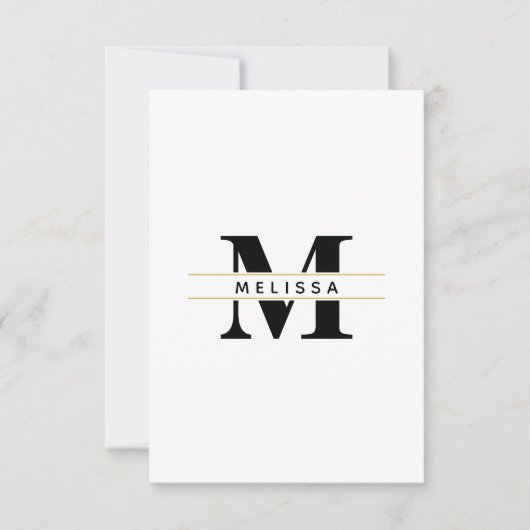 Zeilenvorlage für Monogramm Ankündigung (Vorderseite)