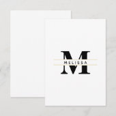 Zeilenvorlage für Monogramm Ankündigung (Vorne/Hinten)
