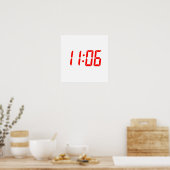 Zeit 11:06 poster (Küche)