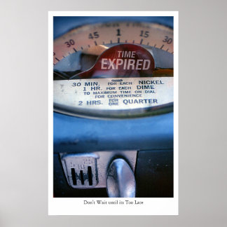 Zeit: abgelaufen poster