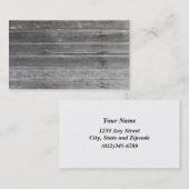 Zeit-Abgenutzte (verwitterte) hölzerne Visitenkarte (Vorne/Hinten)