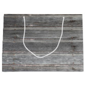 Zeit-Abgenutzte (verwitterte) hölzerne Wand Große Geschenktüte (Vorderseite)