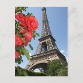 Zeit am Eiffelturm Postkarte (Vorderseite)