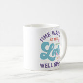 Zeit am See ist gut verbringen Kaffeetasse (VorderseiteRechts)