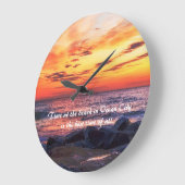 Zeit am Strand in der City Mauer Uhr (Winkel)