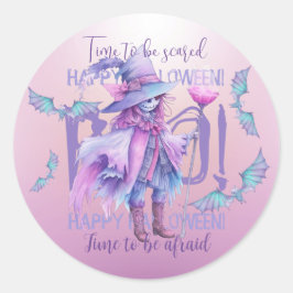 Zeit, Angst zu haben. Zeit, Angst zu haben. Runder Aufkleber