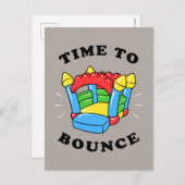 Zeit aufzuprallen postkarte (Vorne/Hinten)