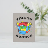 Zeit aufzuprallen postkarte (Stehend Vorderseite)