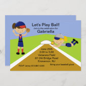 Zeit, Ball zu spielen! Einladung (Vorne/Hinten)