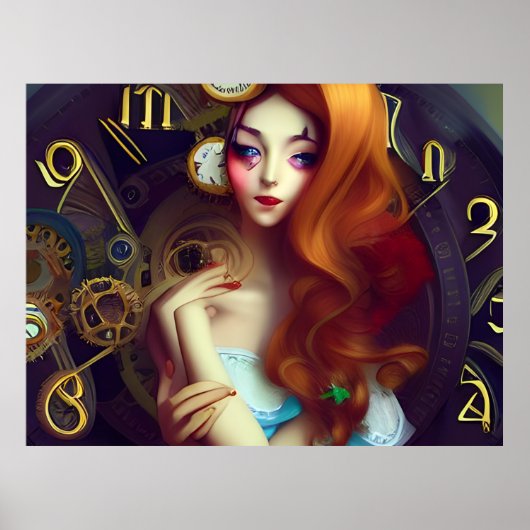 Zeit Behalte sich bewegen Poster (Vorne)