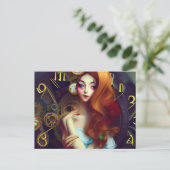 Zeit Behalte Verschieben der Postkarte (Stehend Vorderseite)