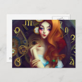 Zeit Behalte Verschieben der Postkarte (Vorne/Hinten)