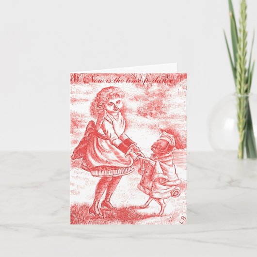 Zeit, Bestätigung Notecard zu tanzen Karte (Vorderseite)