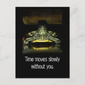 Zeit bewegt sich langsam postkarte (Vorderseite)