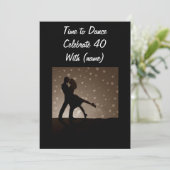 ZEIT BIS 40. BIRTHTAGINVITATION EINLADUNG (Stehend Vorderseite)