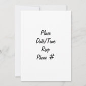 ZEIT BIS 40. BIRTHTAGINVITATION EINLADUNG (Rückseite)