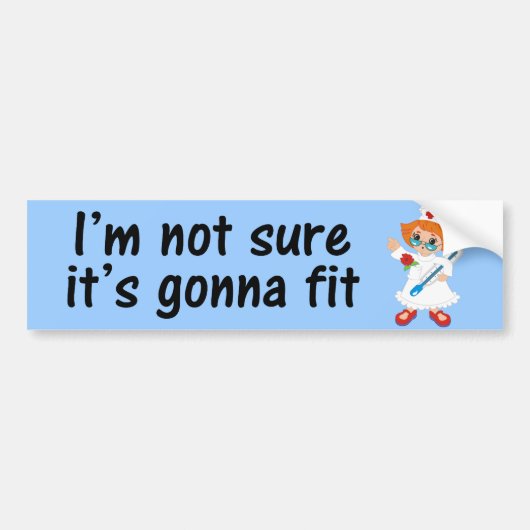 Zeit, bis die Krankenschwester Ihre Temperatur ein Autoaufkleber (Vorne)