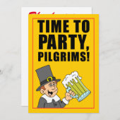 Zeit bis Party Pilger-Erntedank Einladung (Vorne/Hinten)