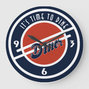 Zeit bis zum Abendessen - Acrylwand-Uhr Große Wanduhr