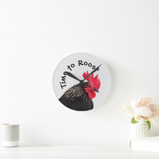 Zeit bis zum Ende Runde Wanduhr (Zuhause)