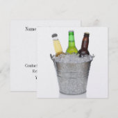 Zeit bis zum Ertrinken - Bierflaschen Einladung (Vorne/Hinten)