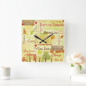 Zeit bis zum Fall Quadratische Wanduhr (Zuhause)