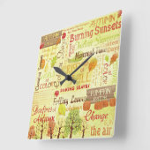 Zeit bis zum Fall Quadratische Wanduhr (Winkel)