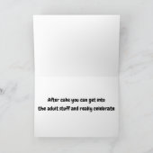 **ZEIT BIS ZUM FEIERN** ERWACHSENER STIL KARTE (Innenseite)