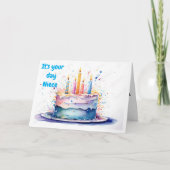 **ZEIT BIS ZUM FEIERTAG** NIECE KARTE (Vorderseite)