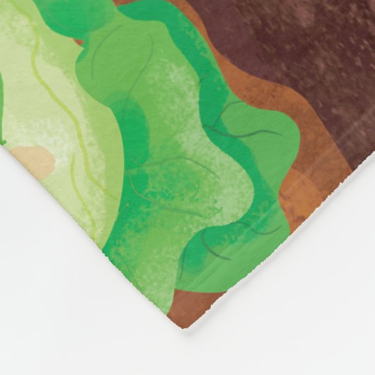 Zeit bis zum Garten Fleecedecke (Ecke)