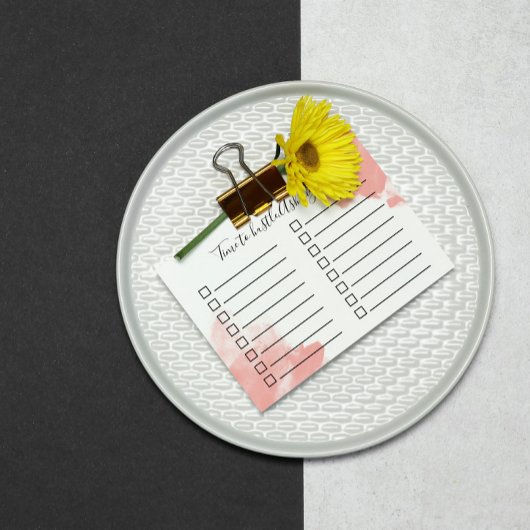 Zeit bis zum Husteln der Korallenwasserfarbe Post-it Klebezettel