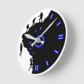 Zeit bis zum Klima Runde Wanduhr (Winkel)