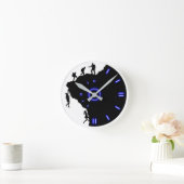 Zeit bis zum Klima Runde Wanduhr (Zuhause)