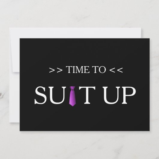 Zeit bis zum Lila Schwarzen Hintergrund Einladung (Vorderseite)