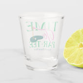 Zeit bis zum Par-T-Shirt - Golf-Themed Bachelorett Schnapsglas (Rückseite)