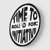 Zeit bis zum Roll for Initiative Clock Große Wanduhr (Winkel)
