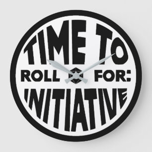 Zeit bis zum Roll for Initiative Clock Große Wanduhr