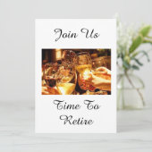 "ZEIT BIS ZUM RÜCKTRIEB" PARTY-FREUNDLICHKEIT EINLADUNG (Stehend Vorderseite)